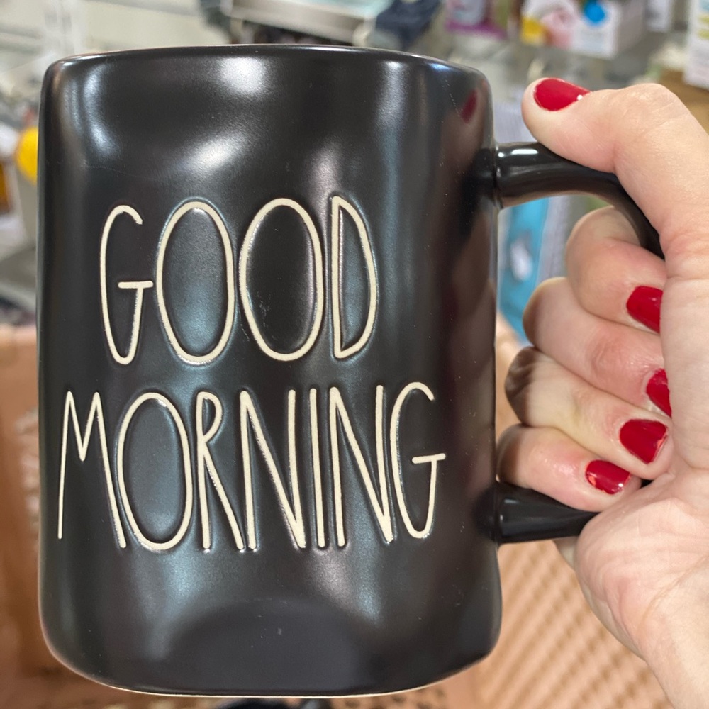 Rae dunn GOOD MORNING mug